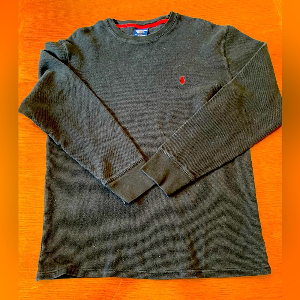 Polo Ralph Lauren waffle cotton crew neck top